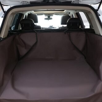 Dog Car Seat Cover Waterdicht Pet Carrier Bag Car Rear Back Seat Mat Puppy Hangmat Veiligheid Protector Pet Accessoires Benodigdheden bruin