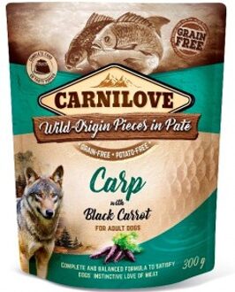 Dog Pouch Pate Carp with Black Carrot 300 gram -  - Honden droogvoer