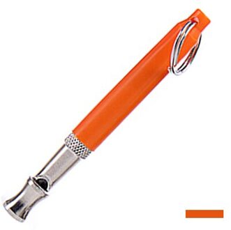 Dog Training Whistle Ultrasone Supersonic Sound Rustig Trainning Fluitjes Pet Training Gehoorzaamheid Messing Verchroomd Fluitje Te oranje
