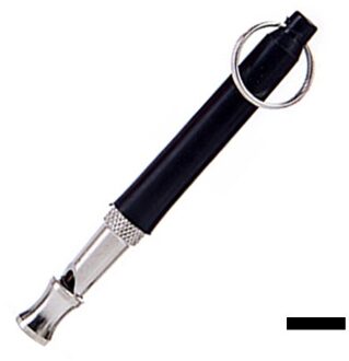 Dog Training Whistle Ultrasone Supersonic Sound Rustig Trainning Fluitjes Pet Training Gehoorzaamheid Messing Verchroomd Fluitje Te zwart