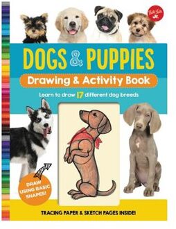 Dogs & Puppies Drawing & Activity Book