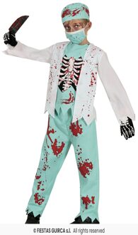 Dokter Griezel Kostuum Skelet Kind Multikleur - Print
