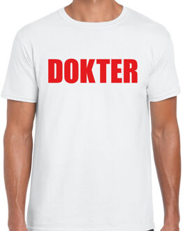 Dokter verkleed t-shirt wit voor heren 2XL
