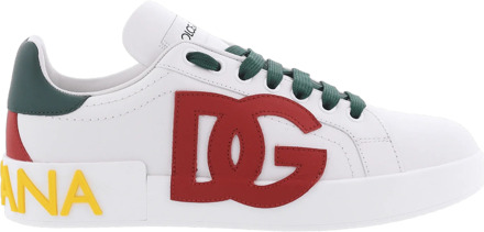 Dolce and Gabbana Dames portofino sneaker dglogo multi Wit - 37
