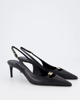Dolce and Gabbana Dames slingbacks italian tailoring Zwart - 40