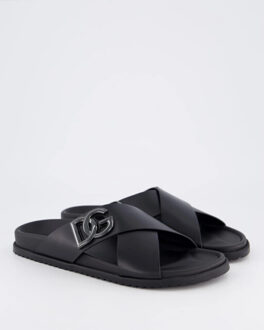 Dolce and Gabbana Heren costiera slipper Zwart - 43