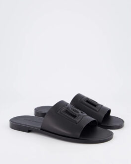 Dolce and Gabbana Heren d&g logo slide - maat 44 Zwart