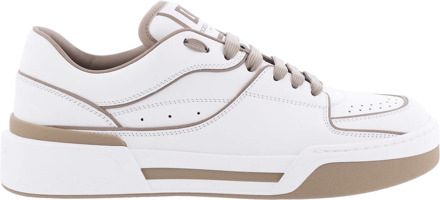 Dolce and Gabbana Heren new roma sneaker /beige Wit - 40
