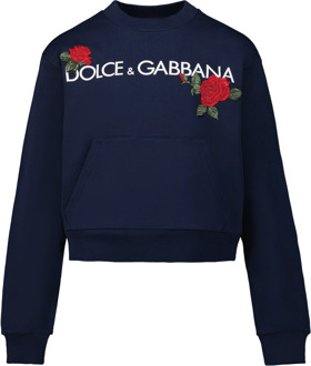 Dolce and Gabbana Kinder meisjes trui Blauw - 116