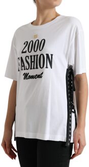 Dolce & Gabbana 2000 Mode Moment T-shirt - maat EU 34 / UK 6 Wit