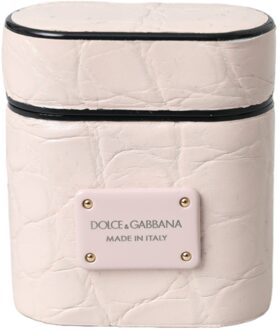Dolce & Gabbana Airpods Hoesje Leer Huidkleurig