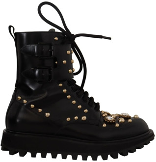 Dolce & Gabbana Ankle Boots Dolce & Gabbana , Black , Heren - 41 EU
