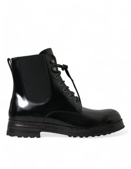 Dolce & Gabbana Ankle Boots Dolce & Gabbana , Black , Heren - 44 EU