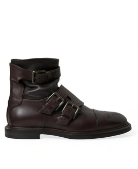 Dolce & Gabbana Ankle Boots Dolce & Gabbana , Brown , Heren - 40 EU