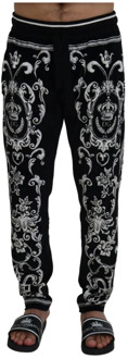 Dolce & Gabbana Barokpatroon sweatpants Dolce & Gabbana , Black , Heren