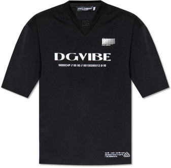 Dolce & Gabbana Bedrukt T-shirt Dolce & Gabbana , Black , Heren - L