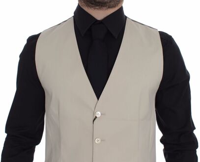 Dolce & Gabbana Beige Vest Classic Fit - maat EU 48 Bruin