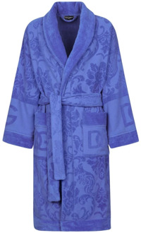 Dolce & Gabbana Belted Coats Dolce & Gabbana , Blue , Dames - L,M,S