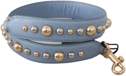 Dolce & Gabbana blauw lederen handtas accessoire schouder damesriem - One Size