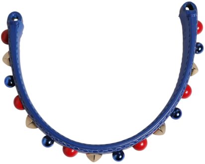 Dolce & Gabbana Blauwe Versierde Leren Tas Hande voor Vrouwen Schouderband - One Size