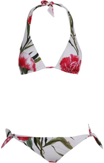 Dolce & Gabbana Bloemenprint Triangel Bikini Set Dolce & Gabbana , Multicolor , Dames
