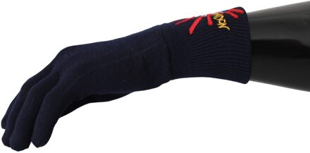 Dolce & Gabbana Blue #Dmen'slondon geborduurde wollen herenhandschoenen Veelkleurig