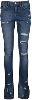 Dolce & Gabbana Boot-Cut Distressed Denim Jeans Dolce & Gabbana , Blue , Dames - XS