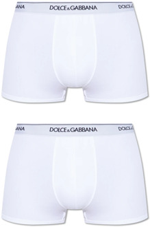 Dolce & Gabbana Boxershorts 2-pack Dolce & Gabbana , White , Heren - 2XL