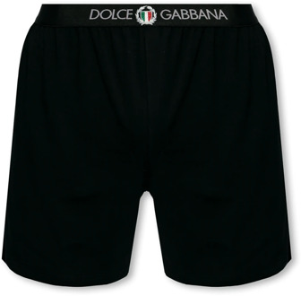 Dolce & Gabbana Boxershorts met logo Dolce & Gabbana , Black , Heren - L,M,S