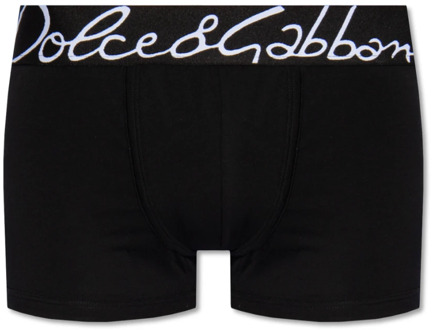 Dolce & Gabbana Boxershorts met logo Dolce & Gabbana , Black , Heren - S