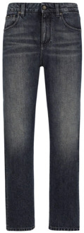 Dolce & Gabbana Boyfriend Jeans met Medium Taille Dolce & Gabbana , Black , Dames - M,S,Xs,2Xs