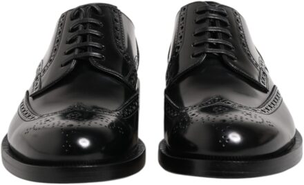 Dolce & Gabbana Brogue leren Oxford schoenen - maat Zwart