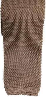 Dolce & Gabbana Bruine Zijden Verstelbare Stropdas - One Size