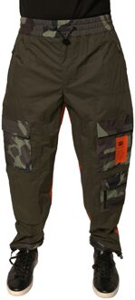 Dolce & Gabbana Camo Cargo Broek Tp700t Donkergroen - EU 44