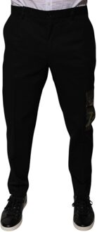 Dolce & Gabbana Camouflage Detail Broek Pt0112zfu77t Zwart
