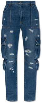 Dolce & Gabbana Cargo jeans Dolce & Gabbana , Blue , Dames - S,Xs,2Xs