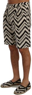 Dolce & Gabbana Chevron Print Shorts - maat Zwart