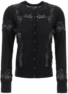 Dolce & Gabbana Comfortabele Gebreide Vest Dolce & Gabbana , Black , Dames - XS