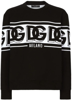 Dolce & Gabbana Crew Neck Sweater Dolce & Gabbana , Black , Heren - M,S