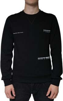 Dolce & Gabbana Crewneck Sweatshirt Model Dg Dna 00 00 0058 - maat EU 46 Zwart