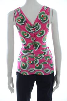 Dolce & Gabbana Dames Roze Zijden Stretch Siciliaanse Taart Top - maat