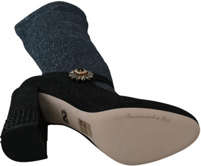 Dolce & Gabbana Dames zwart Crystal Mary Janes Booties Schoenen Veelkleurig