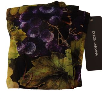 Dolce & Gabbana Dames Zwarte Druivenprint Panty's - M