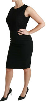 Dolce & Gabbana Dames Zwarte Kant Jurk Bodycon Sheath Dress - EU 34 / UK 6
