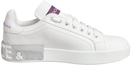 Dolce & Gabbana Daymaster Leren Sneakers - maat Wit