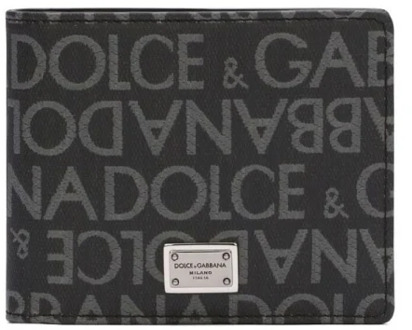 Dolce & Gabbana Designer Portemonnees Portafogli Collectie Dolce & Gabbana , Multicolor , Heren - ONE Size