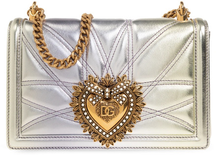 Dolce & Gabbana ‘Devotion Medium’ schoudertas Dolce & Gabbana , Gray , Dames - ONE Size