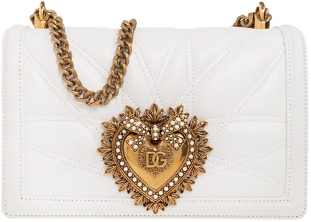 Dolce & Gabbana ‘Devotion Medium’ schoudertas Dolce & Gabbana , White , Dames - ONE Size