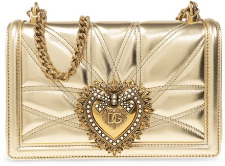 Dolce & Gabbana ‘Devotion Medium’ schoudertas Dolce & Gabbana , Yellow , Dames - ONE Size