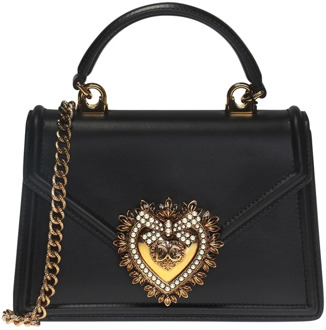Dolce & Gabbana ‘Devotion’ schoudertas Dolce & Gabbana , Black , Dames - ONE Size